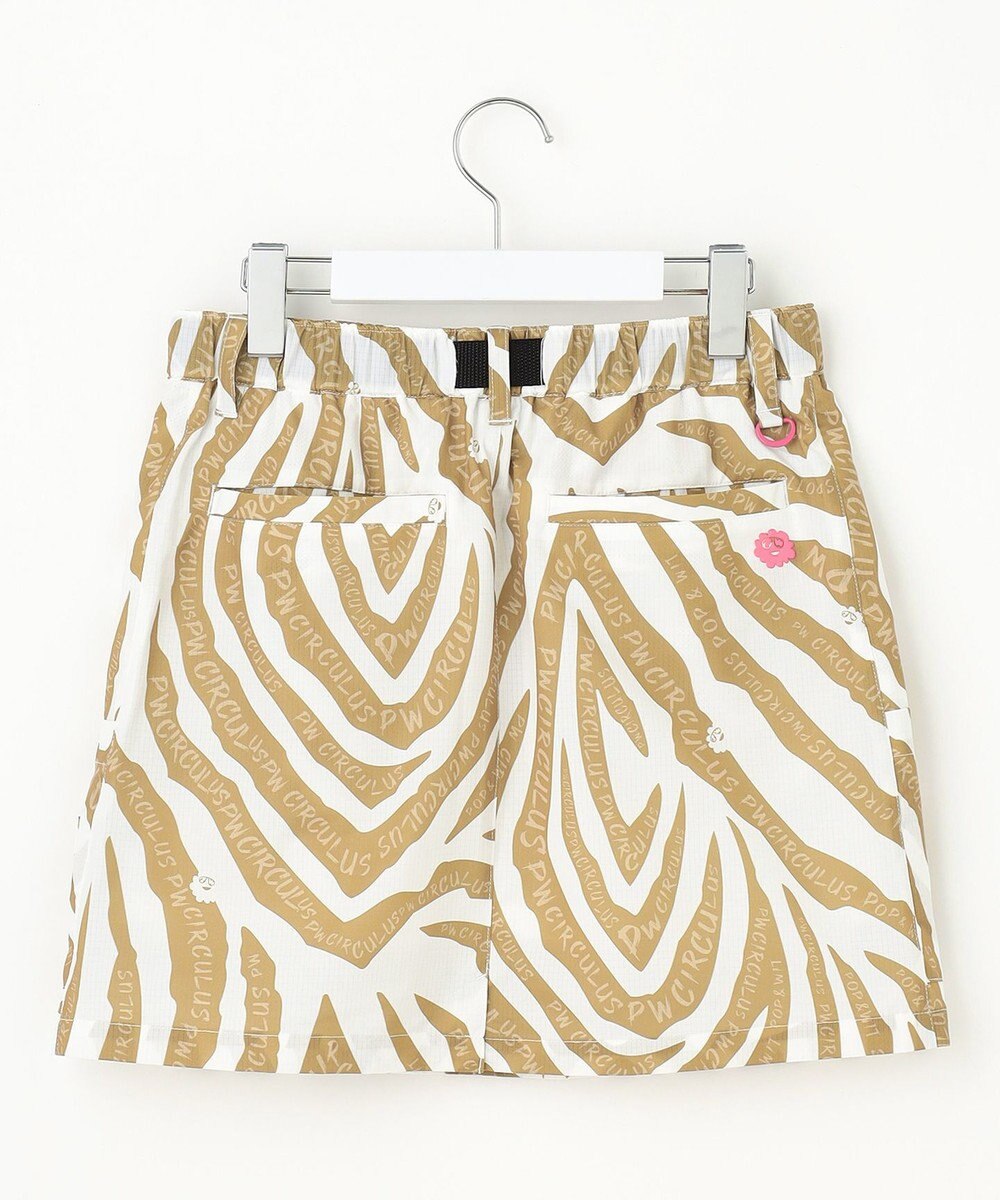 PW CIRCULUS 【高通気 / 軽撥水 / 軽量のDotAir 使用】【WOMEN】ゼブラ柄スカート ゴルフウェア レディース 