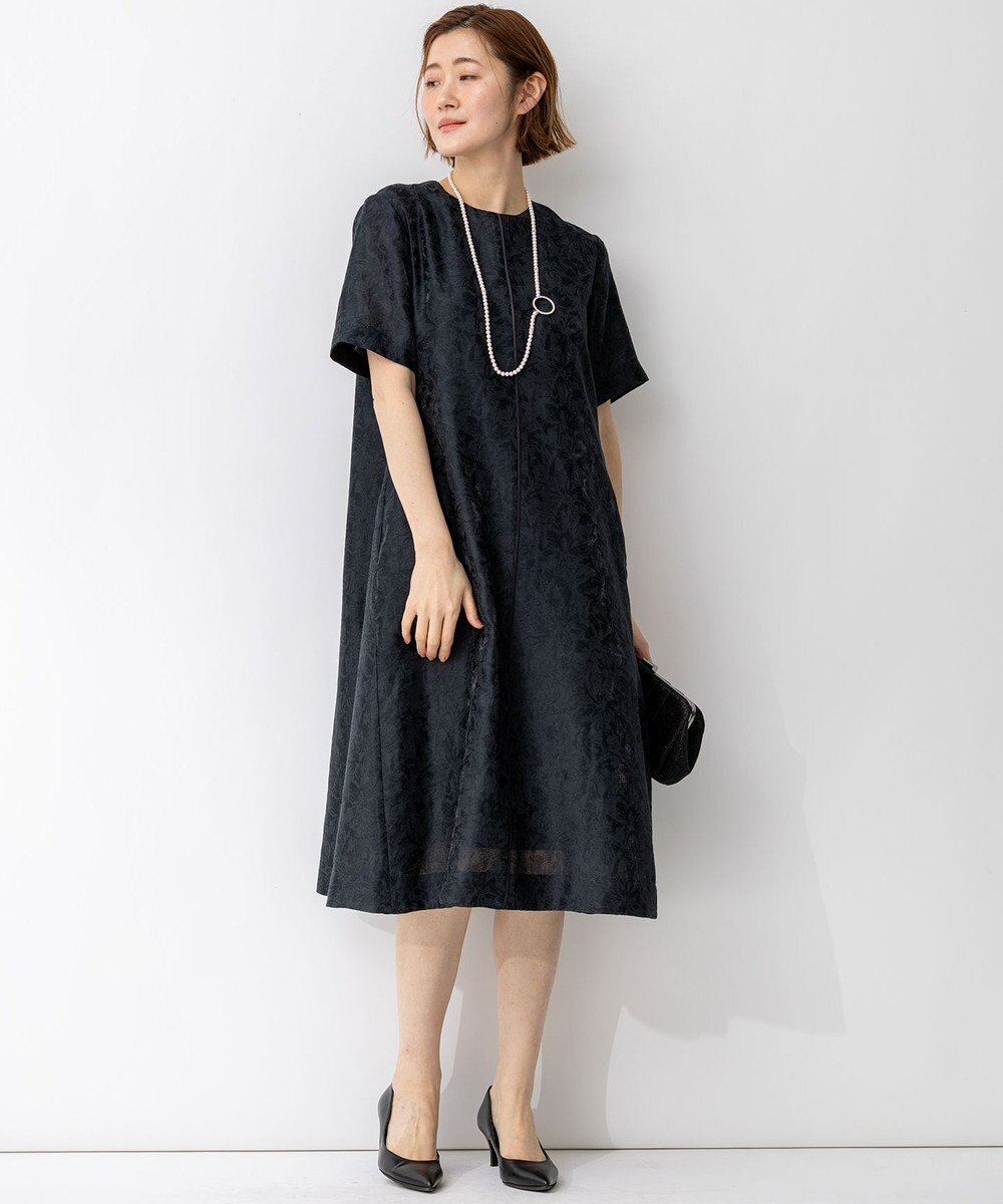 23区 S 【APPLAUDIR】シアーフラワージャカード ドレス 