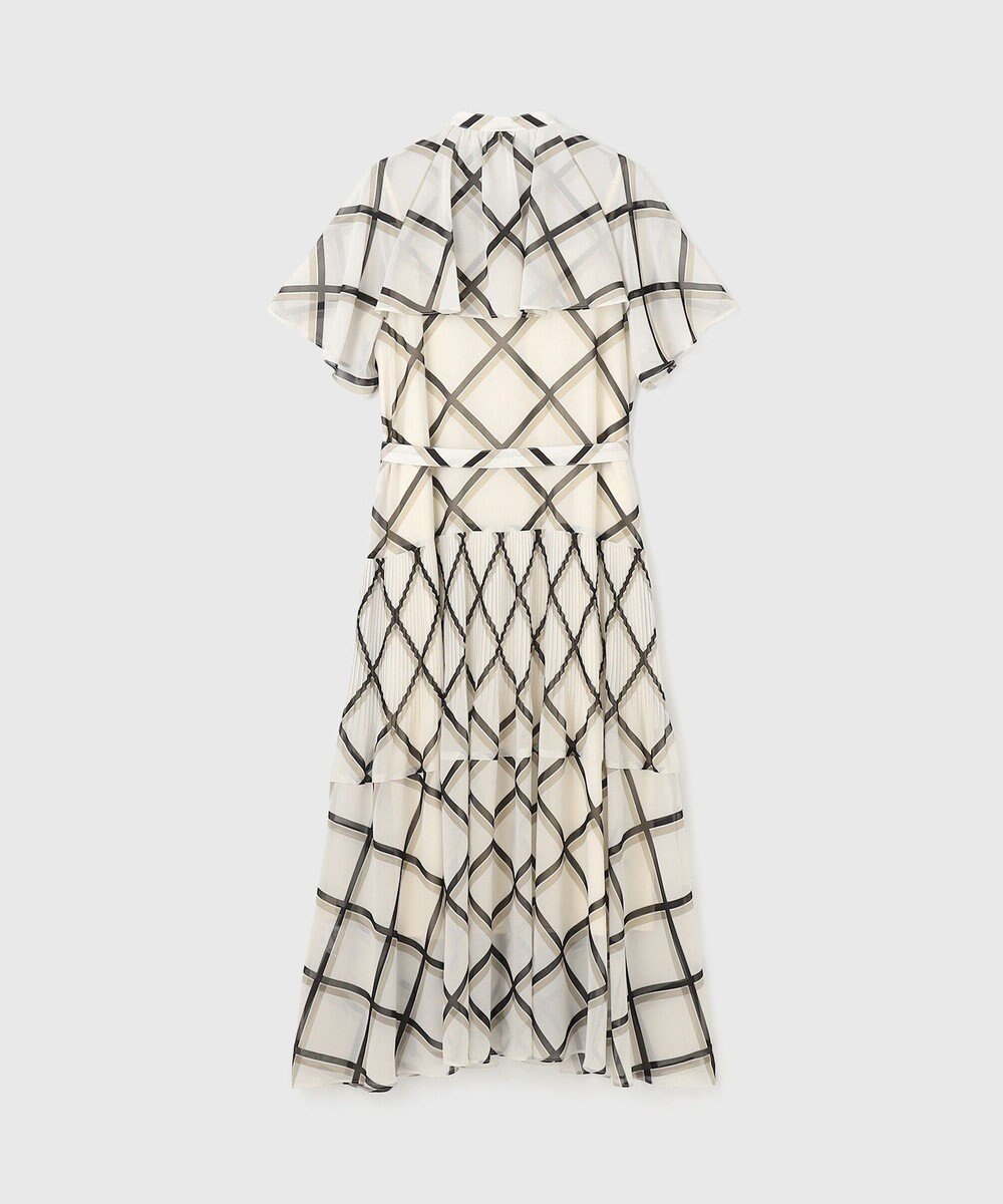 GRACE CONTINENTAL チェックプリントプリーツワンピース 