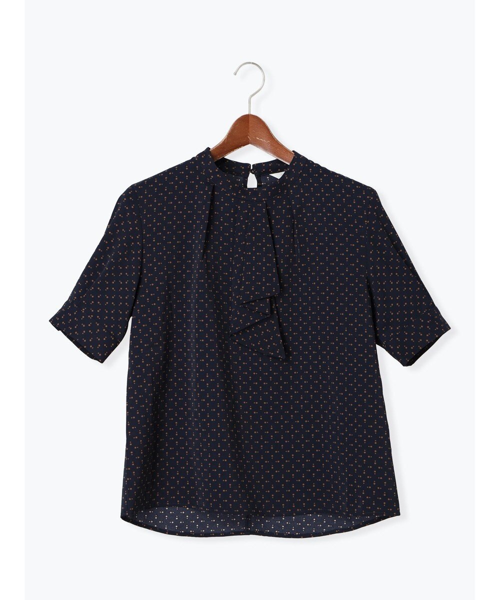 Te chichi パターンアソート5分袖ボウタイブラウス 