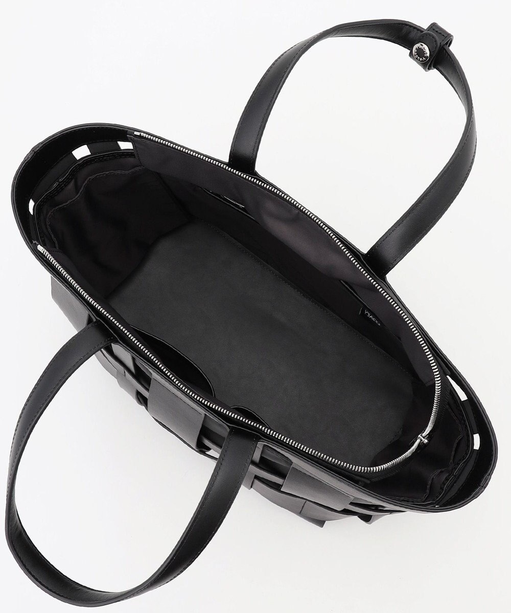 Y'SACCS 【リサイクルレザー】メッシュかごバッグ　large 