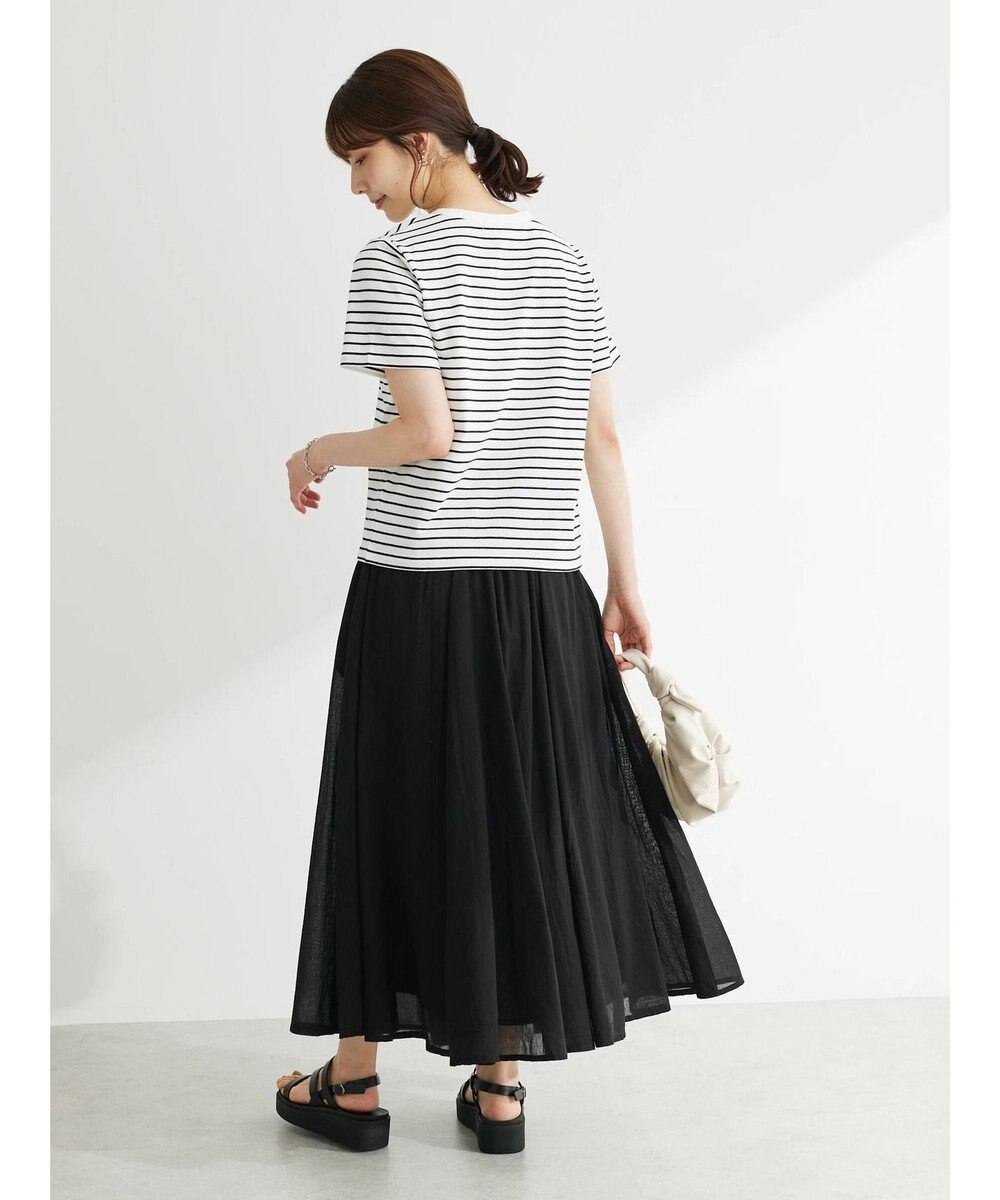 Green Parks インド綿　ふんわりボイルロングスカート 