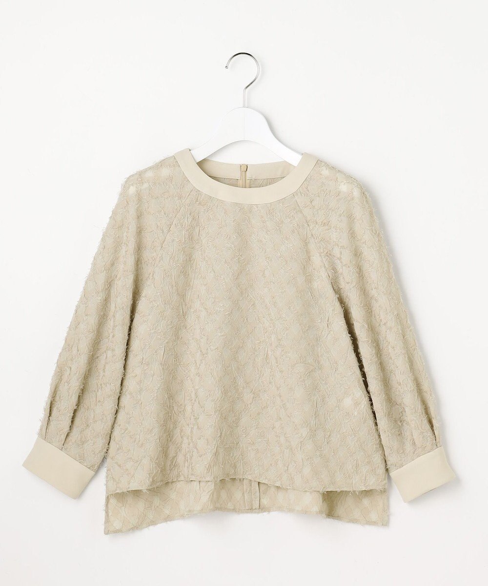 自由区 【セットアップ対応】ワッシャーカットジャカード ブラウス 