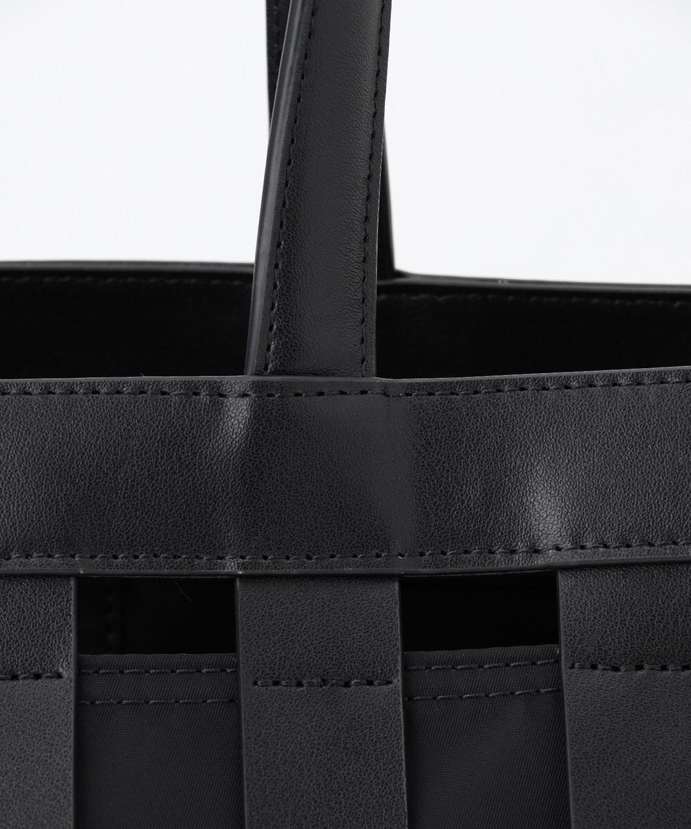 Y'SACCS 【リサイクルレザー】メッシュかごバッグ　large 