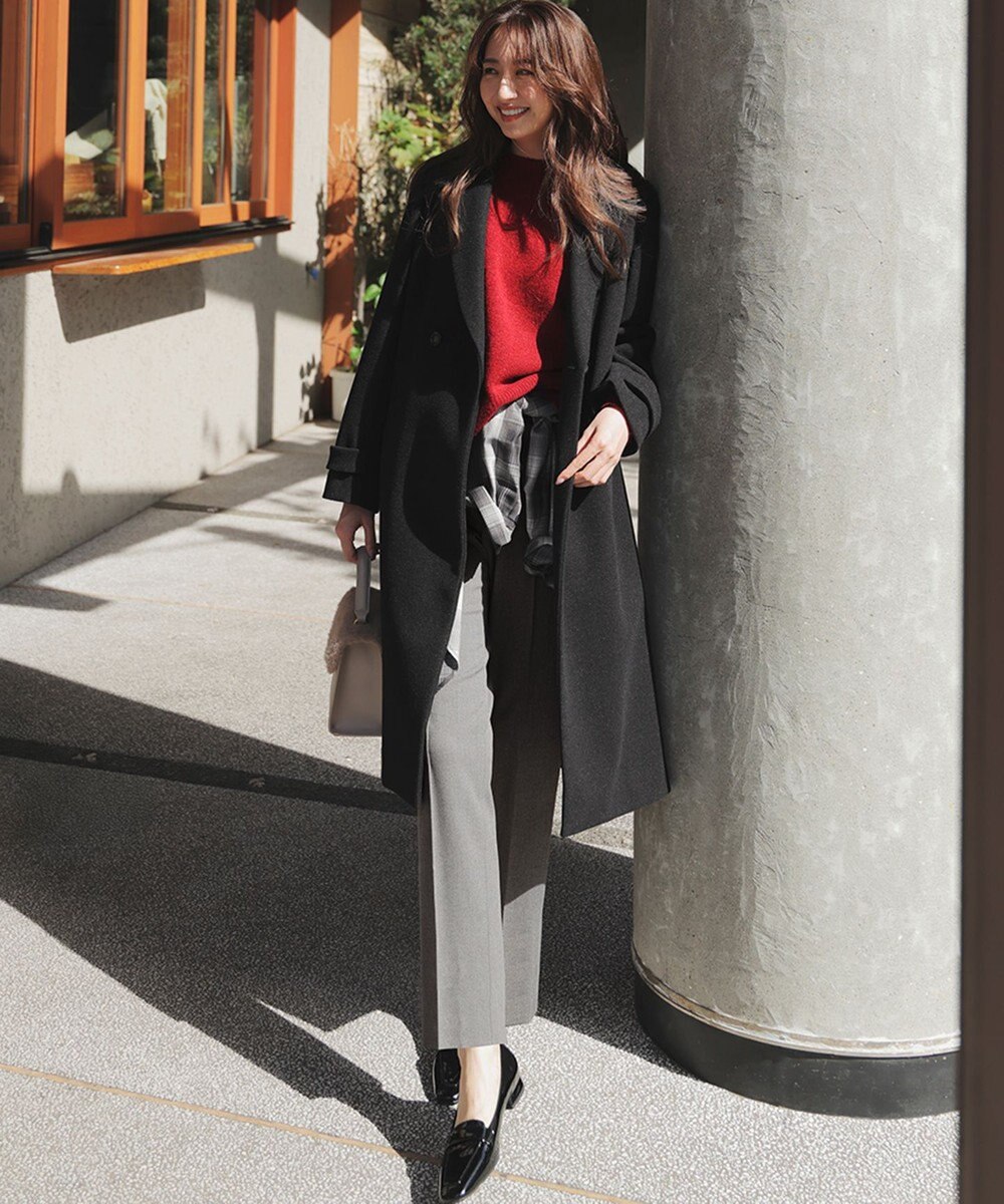 ANY SIS ビューティサーモ2WAYストレッチ テーパードパンツ 