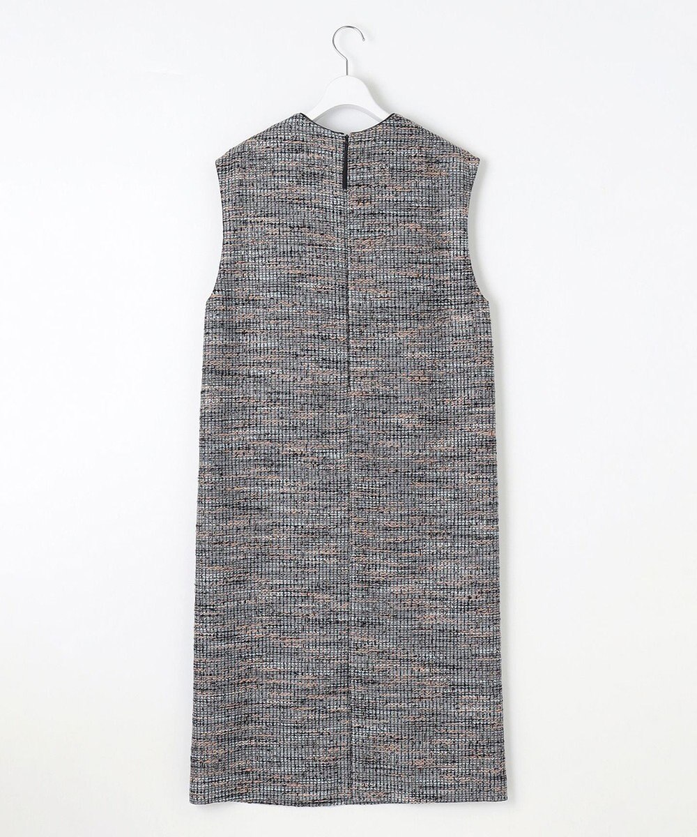 自由区 L 【洗える】エアリーツイード ジャンパースカート 