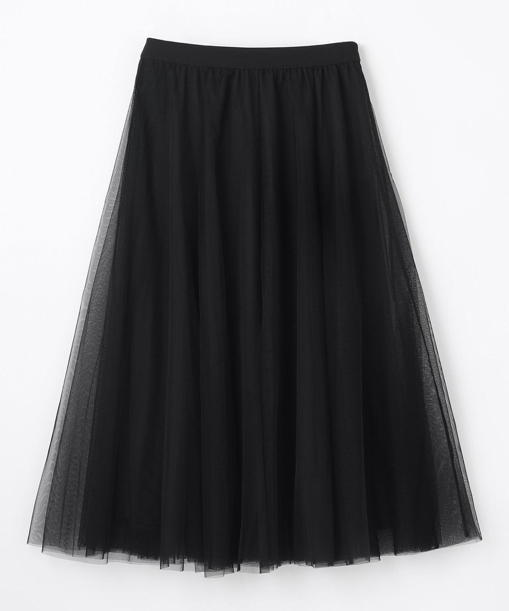 ANY 【ウエストゴム】チュールフレアースカート 