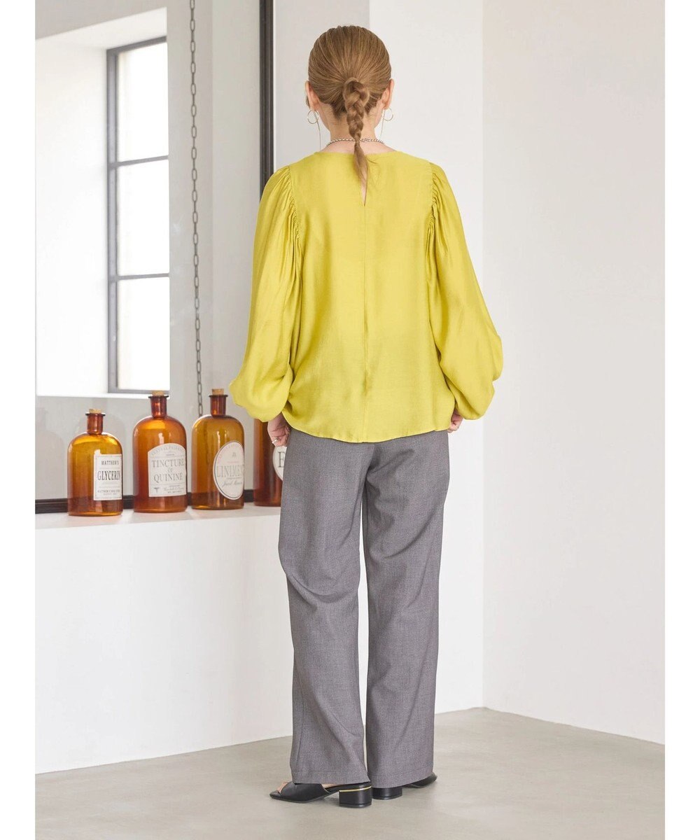 AMERICAN HOLIC 袖ボリュームシアーブラウス 