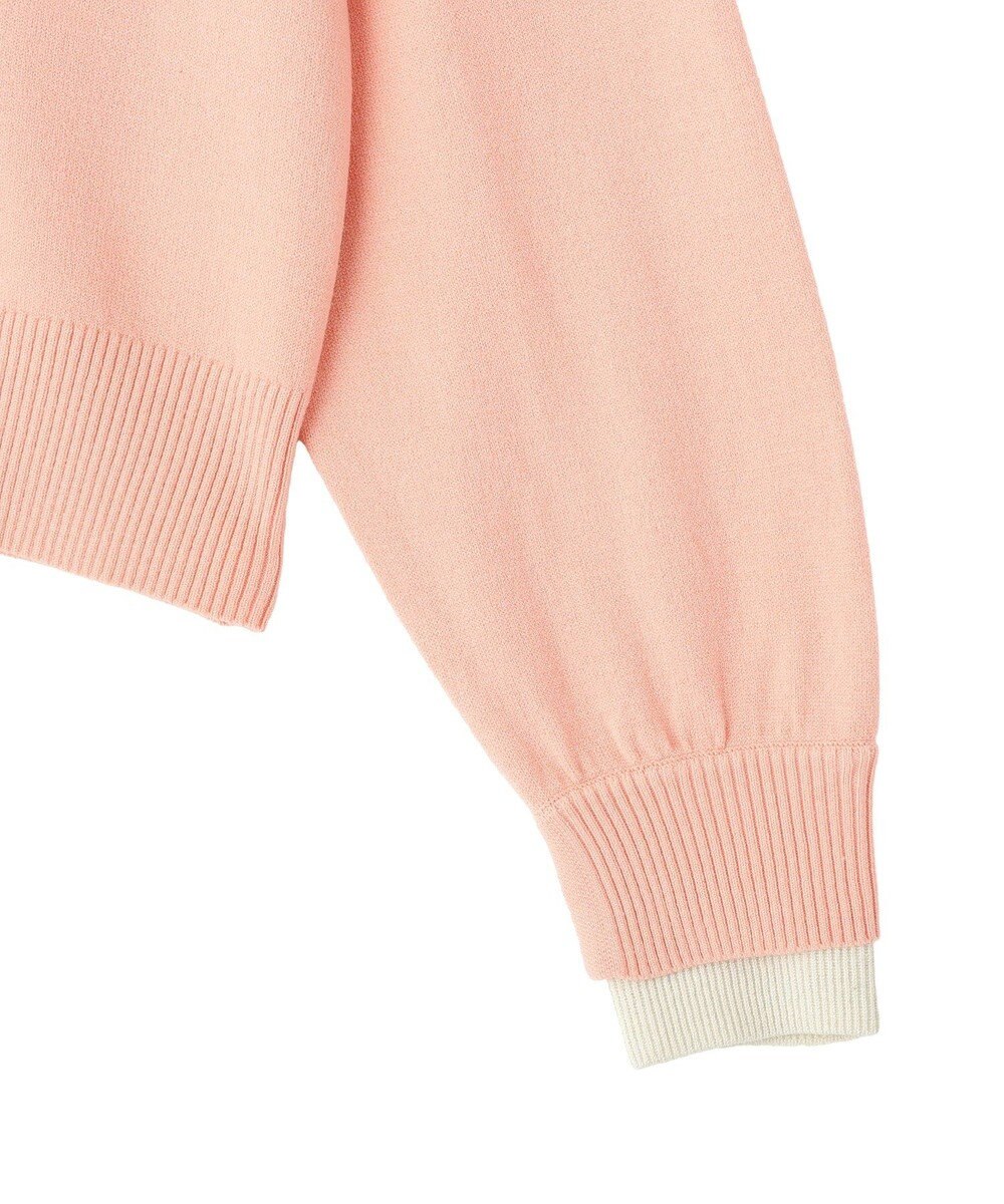 Green Parks アンチピリングレイヤード風ニットプルオーバー 