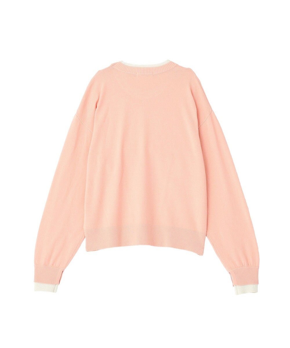 Green Parks アンチピリングレイヤード風ニットプルオーバー 