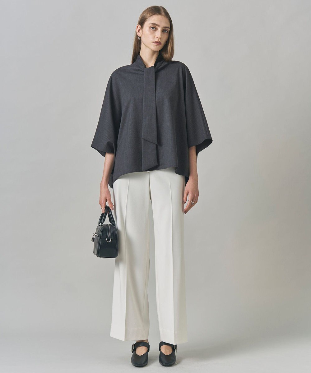 ICB 【洗える】 トリアセボディシェルピーチ ワイドパンツ 