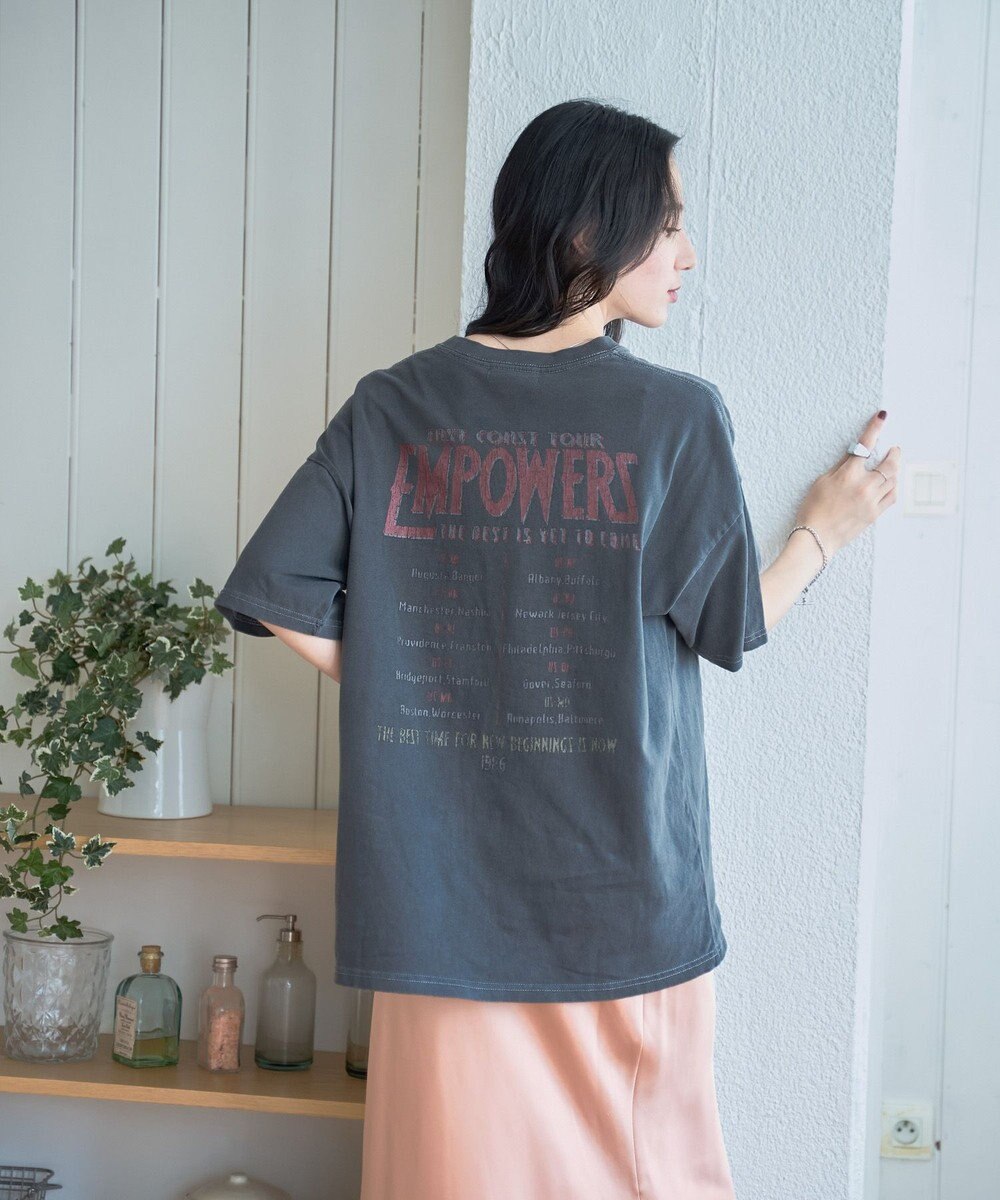 WEGO 【新色追加/ユニセックス着用アイテム/手洗い可/SMLサイズ展開】ピグメントグラフィックT（S） 