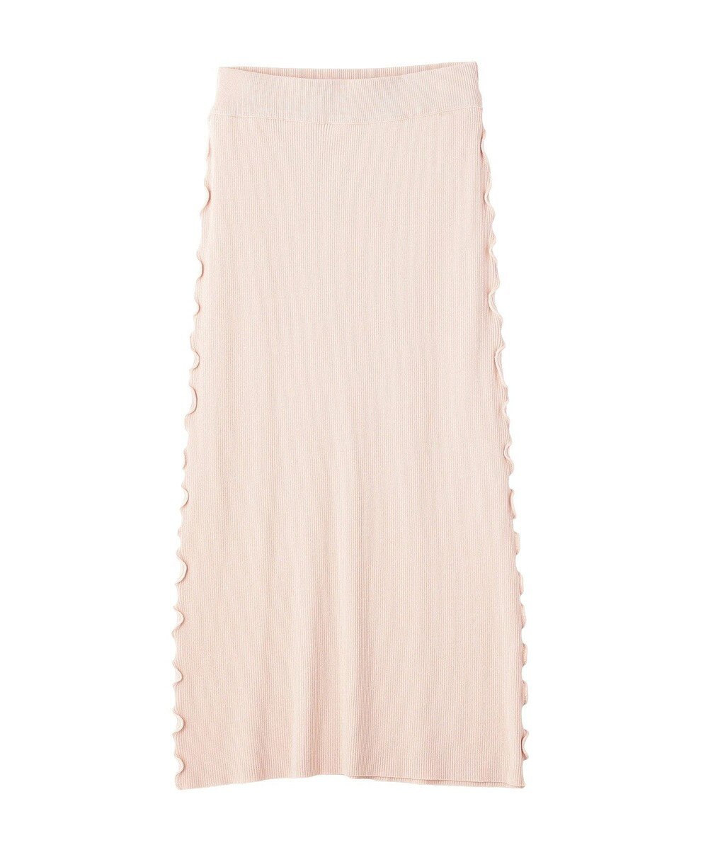earth music&ecology サイドメローリブニットスカート 