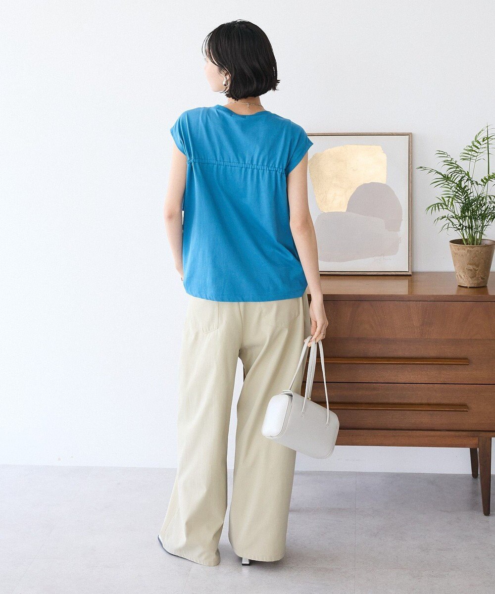 CRAFT STANDARD BOUTIQUE 接触冷感/ドロストフリルカットソープルオーバー 