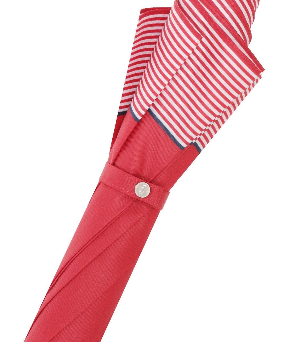 MOONBAT 【WEB限定】POLO RALPH LAUREN（ポロ ラルフローレン）長傘 ワンポイントポロポニー×裾ボーダー 8本骨 