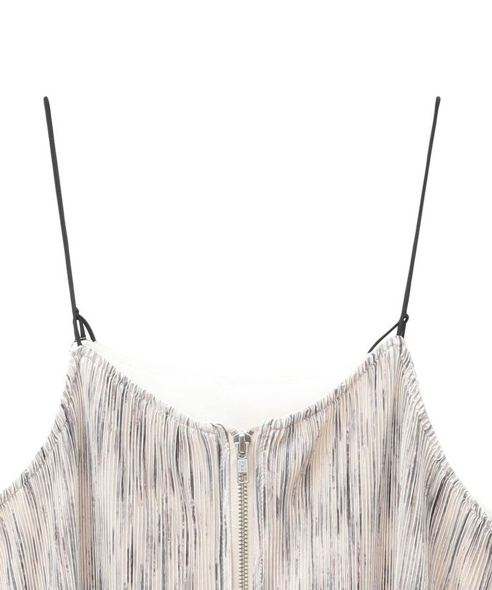 Green Parks ・ＥＬＥＮＣＡＲＥ　ＤＵＥ　フロントＺＩＰプリーツワンピ 