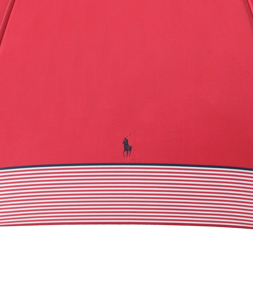 MOONBAT 【WEB限定】POLO RALPH LAUREN（ポロ ラルフローレン）長傘 ワンポイントポロポニー×裾ボーダー 8本骨 