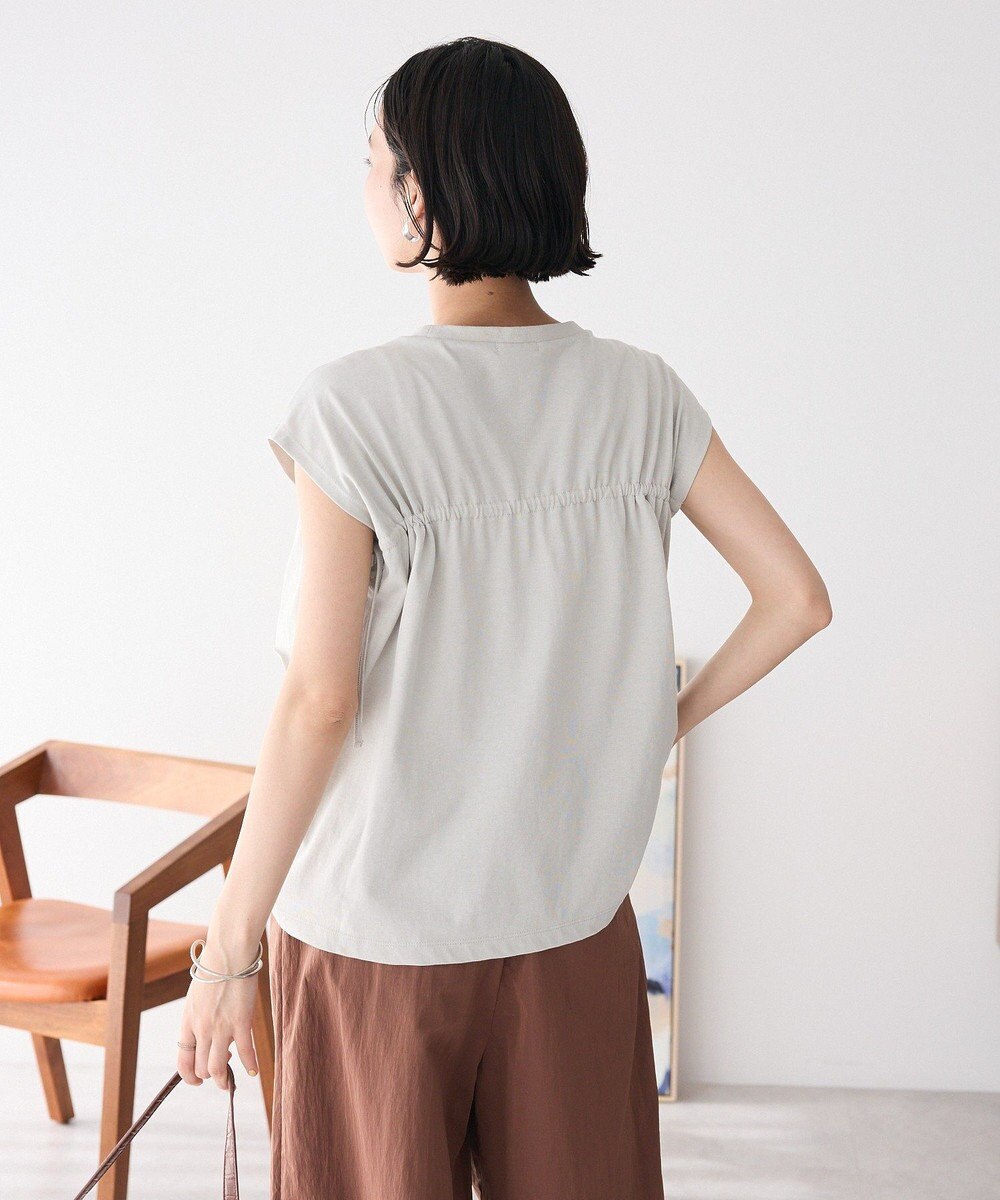 CRAFT STANDARD BOUTIQUE 接触冷感/ドロストフリルカットソープルオーバー 