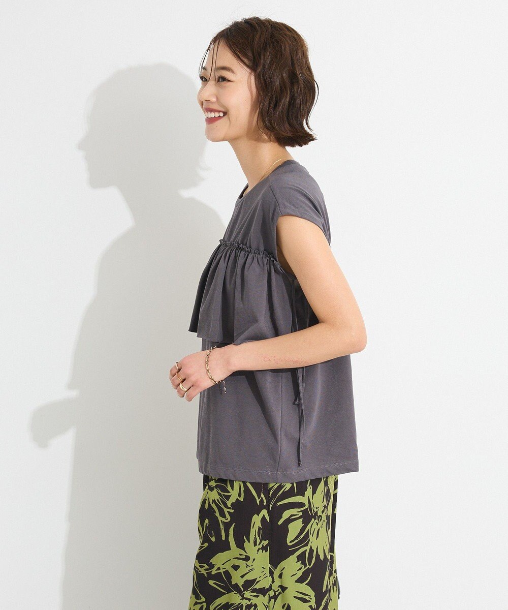 CRAFT STANDARD BOUTIQUE 接触冷感/ドロストフリルカットソープルオーバー 