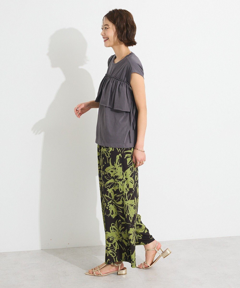 CRAFT STANDARD BOUTIQUE 接触冷感/ドロストフリルカットソープルオーバー 