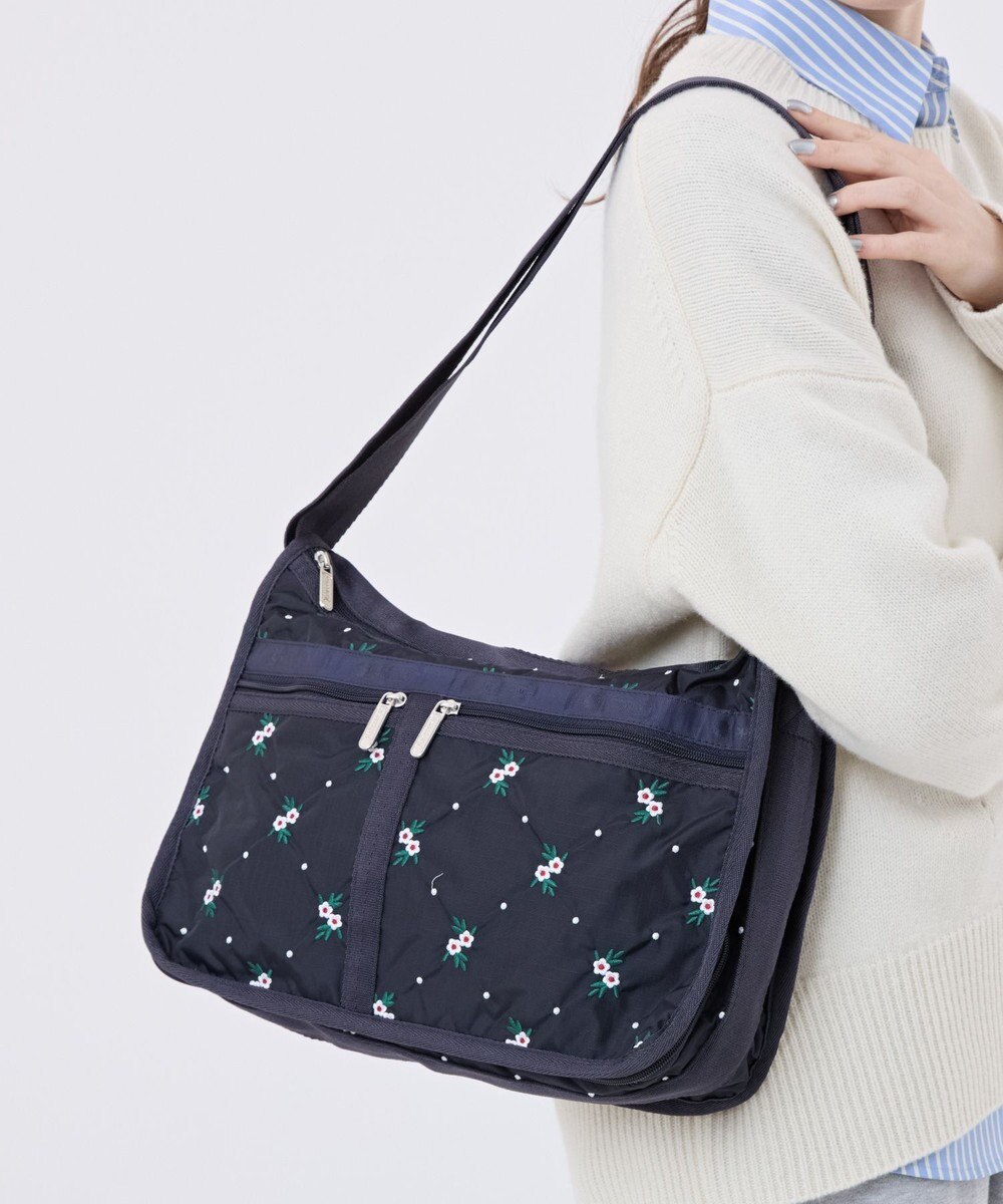 LeSportsac DELUXE EVERYDAY BAG/フローラルラティスEMB 