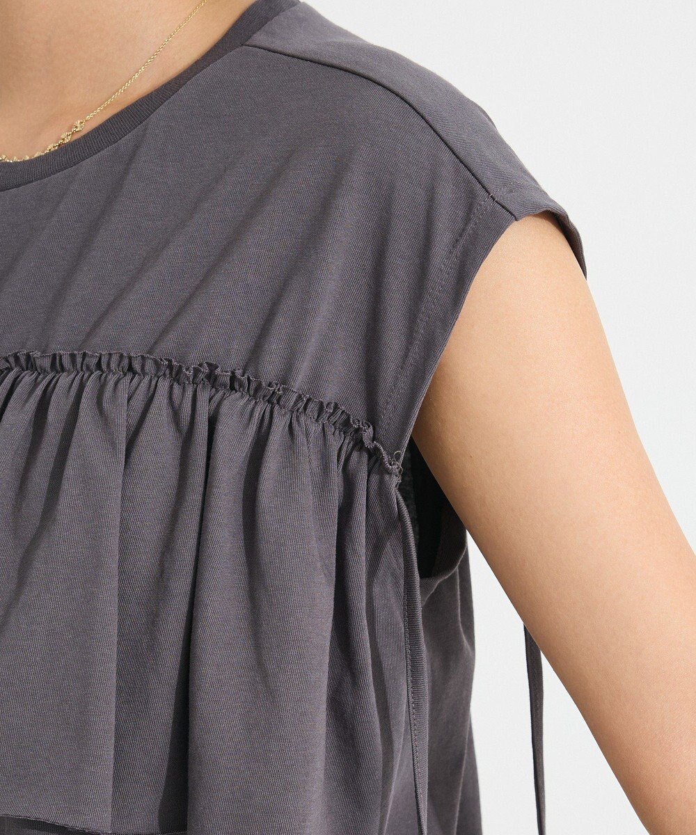 CRAFT STANDARD BOUTIQUE 接触冷感/ドロストフリルカットソープルオーバー 