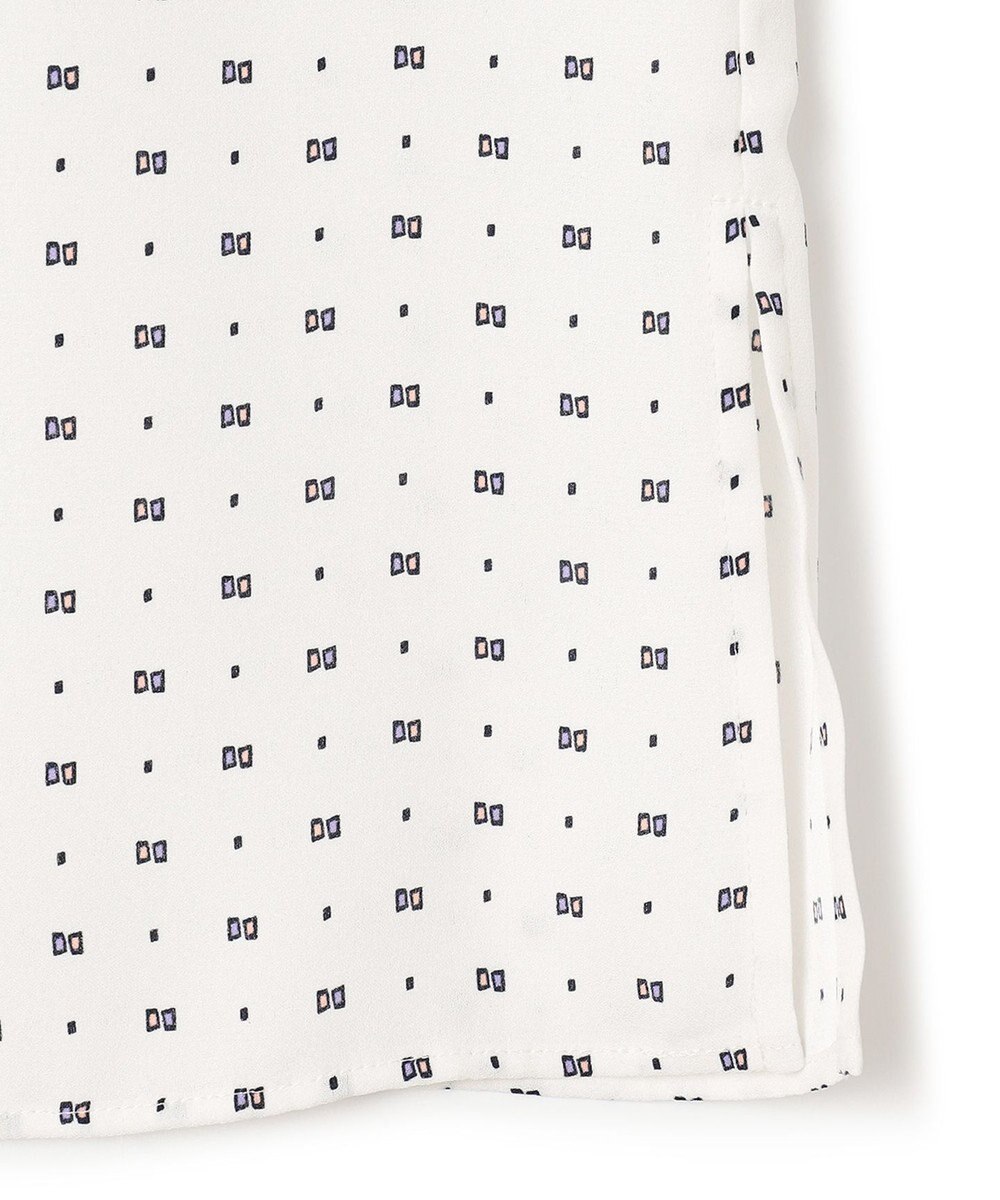 23区 S スクエアドット プリント ブラウス 