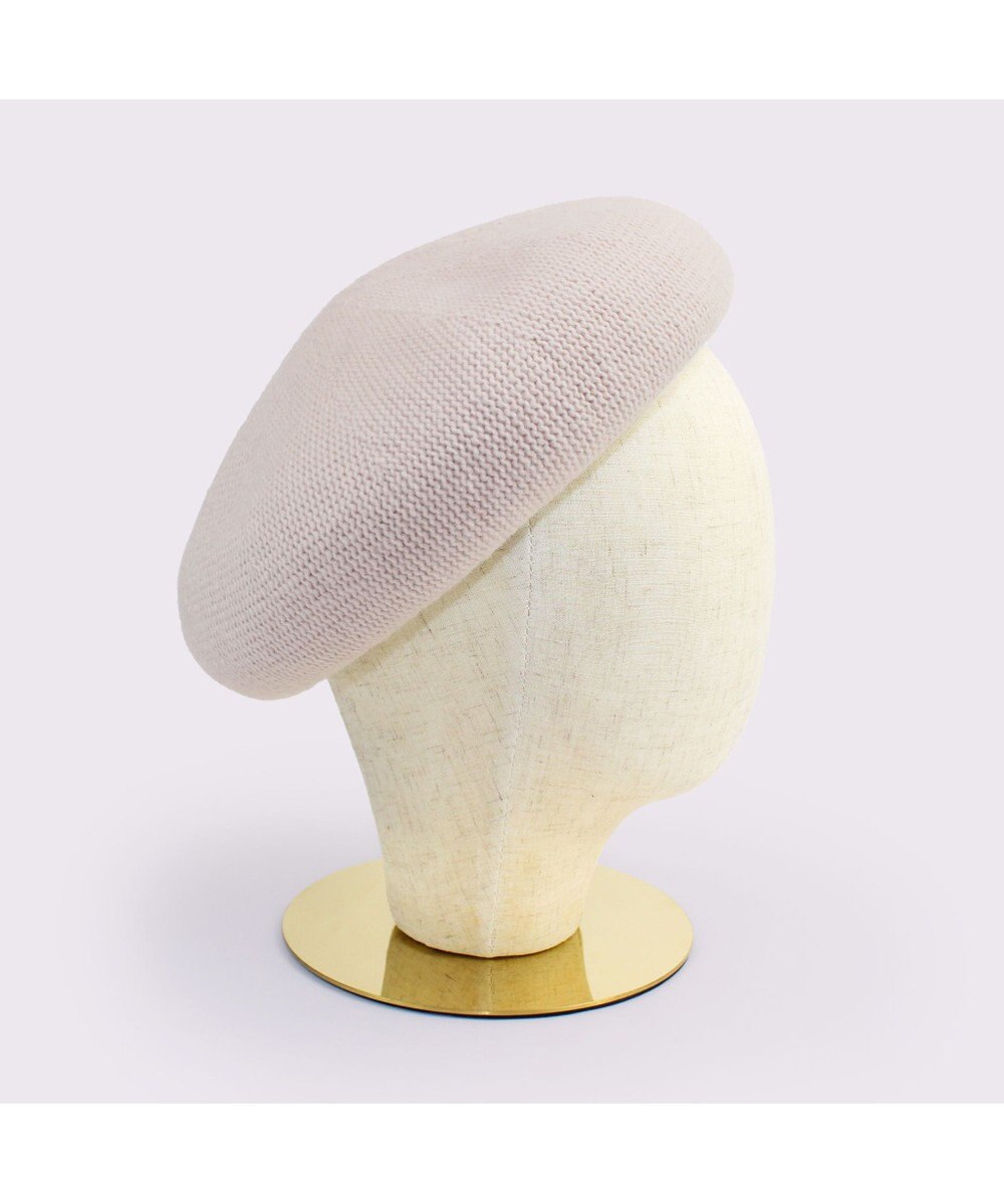 ATRENA 【日本製】カシミヤ混ケーブル掛け合わせベレー 