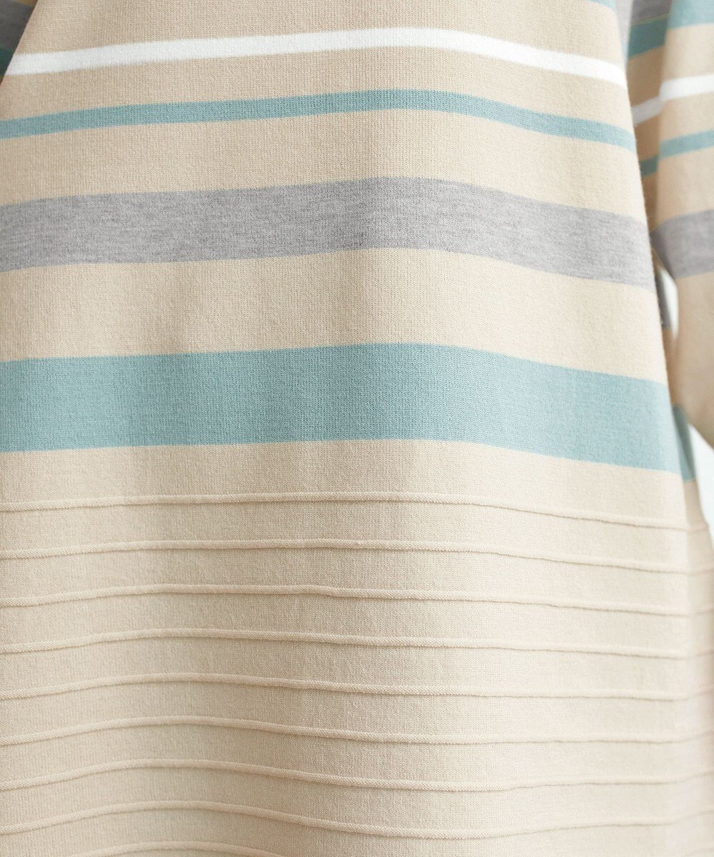 Tiaclasse 【洗える】マルチボーダーニットチュニック 