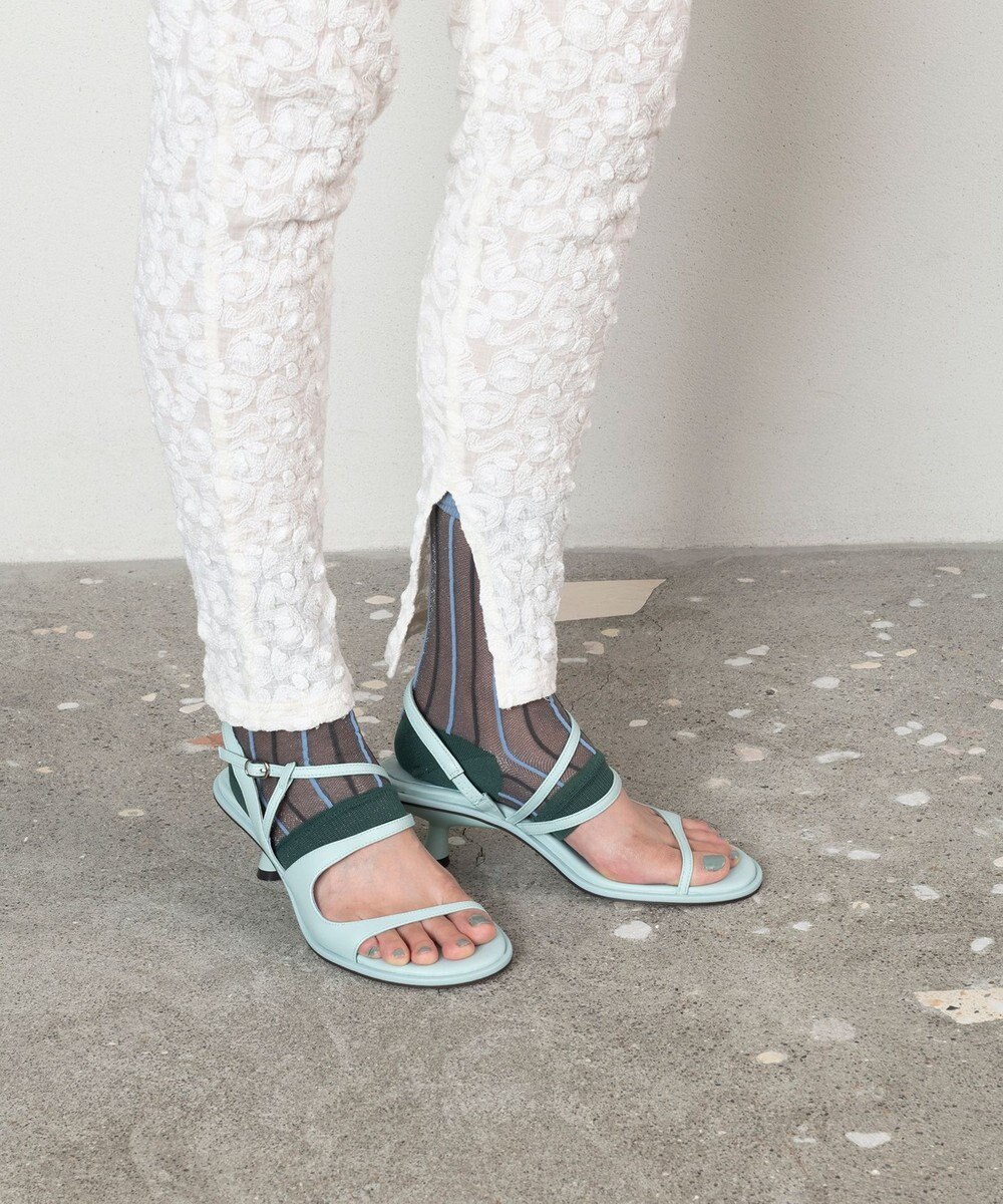 TRICOTE ストライプ柄シアートレンカ 