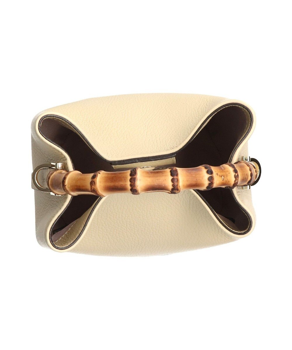 INTER-CHAUSSURES 【LORISTELLA】バンブーハンドルレザーバケットバッグ 