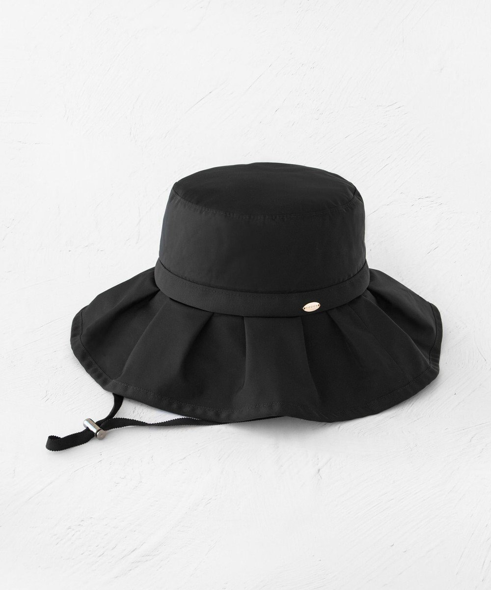 TOCCA 【UV99%以上カット・吸水速乾・抗菌防臭・洗える・サイズ調整可・強撥水】FRILL RAIN HAT レインハット 