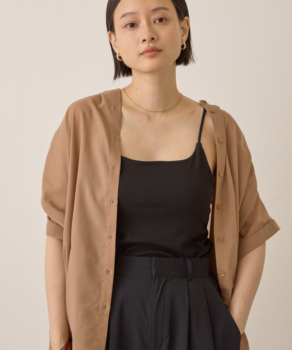 AMERICAN HOLIC 【カップ付き】細リブキャミソール 