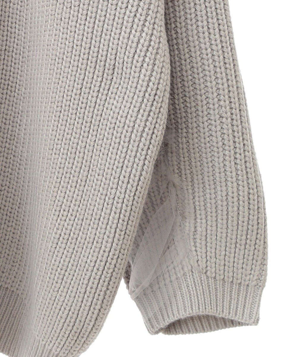 earth music&ecology チュールフリルカーディガン 