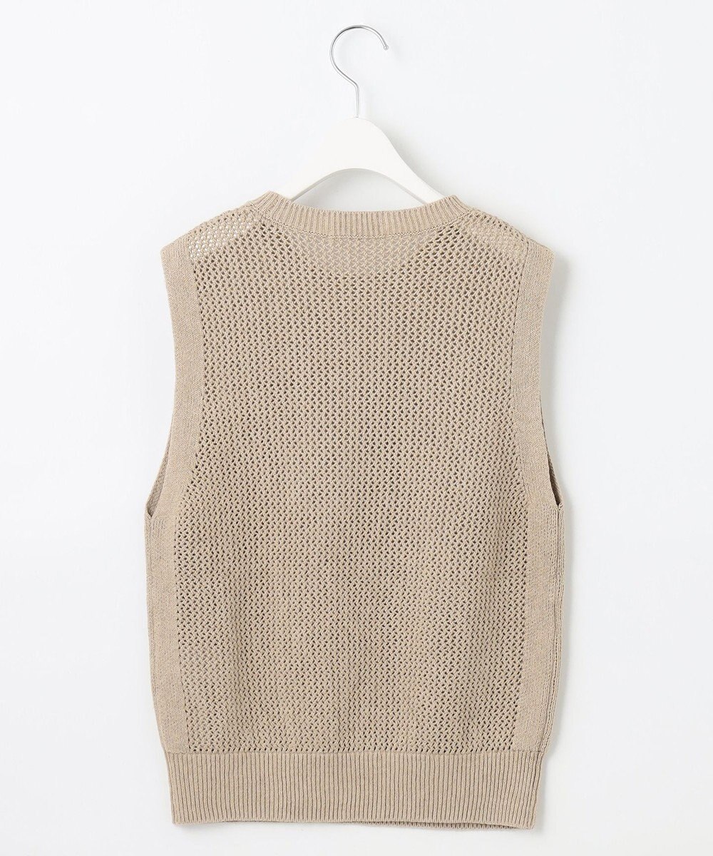 23区 【SLOW/洗える】メッシュニット ベスト 