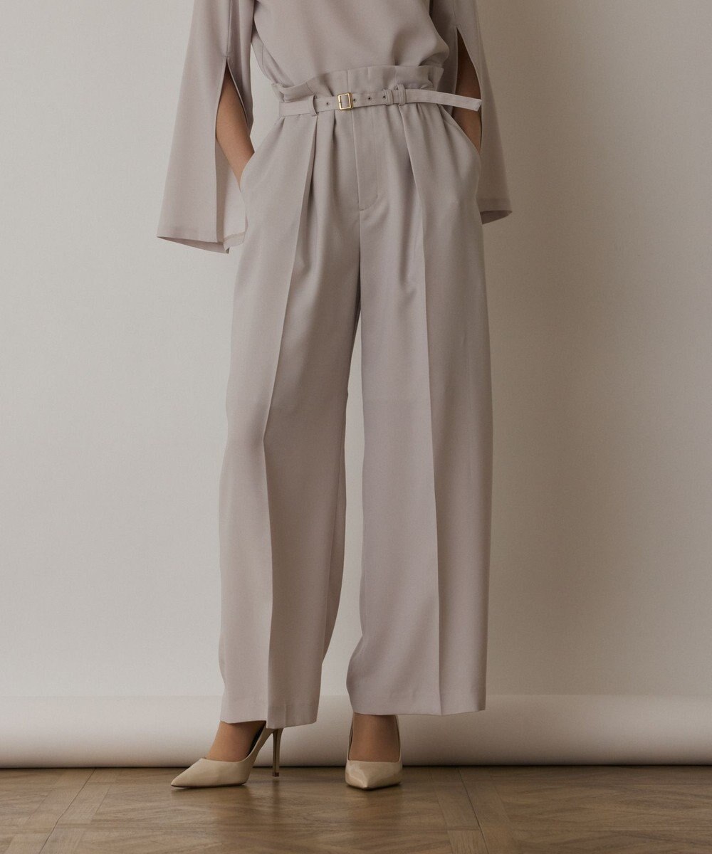 GRACE CONTINENTAL ハイウエストワイドパンツ 