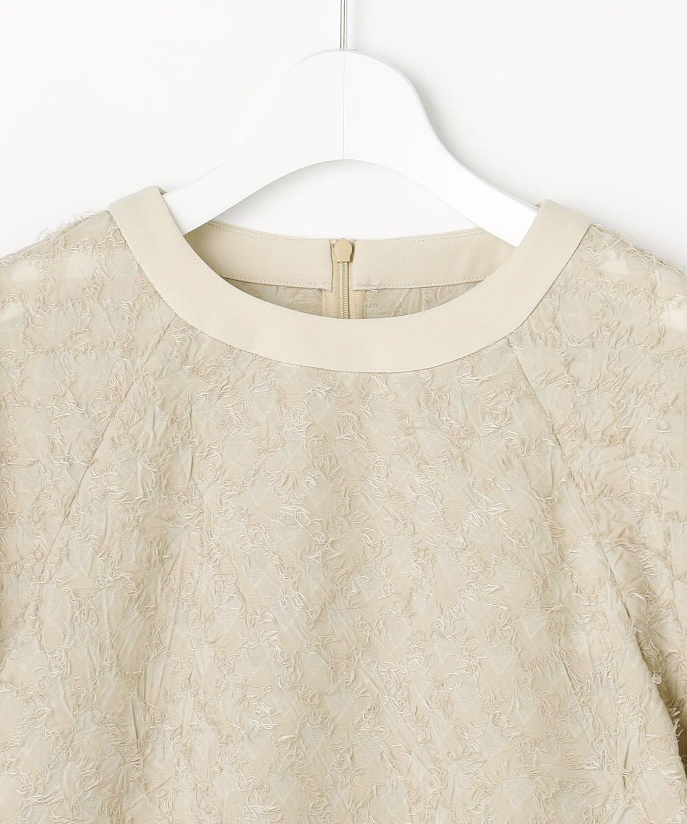 自由区 【セットアップ対応】ワッシャーカットジャカード ブラウス 