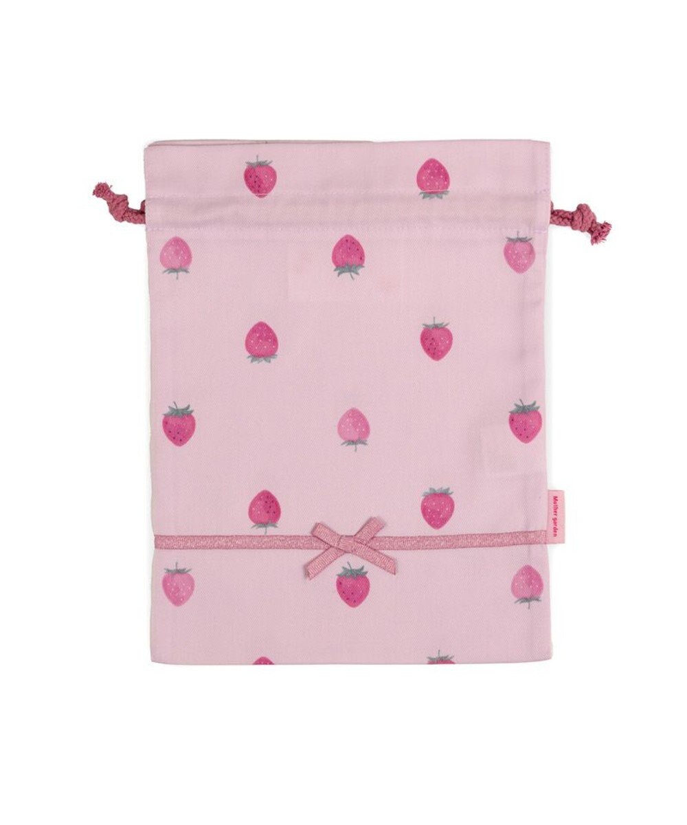 Mother garden マザーガーデン 野いちご 巾着 小《レトロストロベリー柄》 