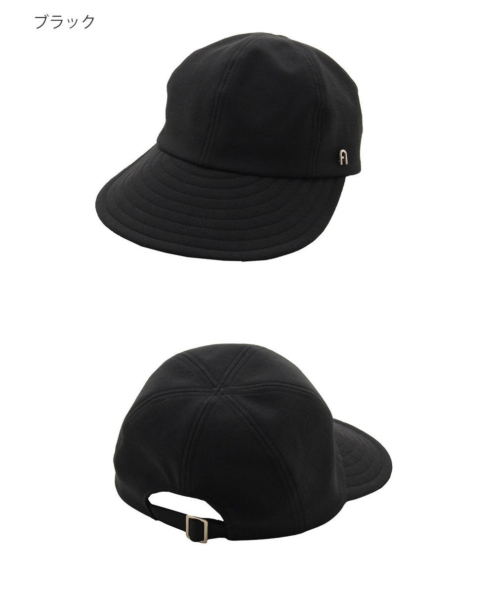 MOONBAT 【遮光100％/遮熱/UVカット】FURLA(フルラ)アーチロゴ ロングつば キャップ 帽子  手洗い可能/日本製 