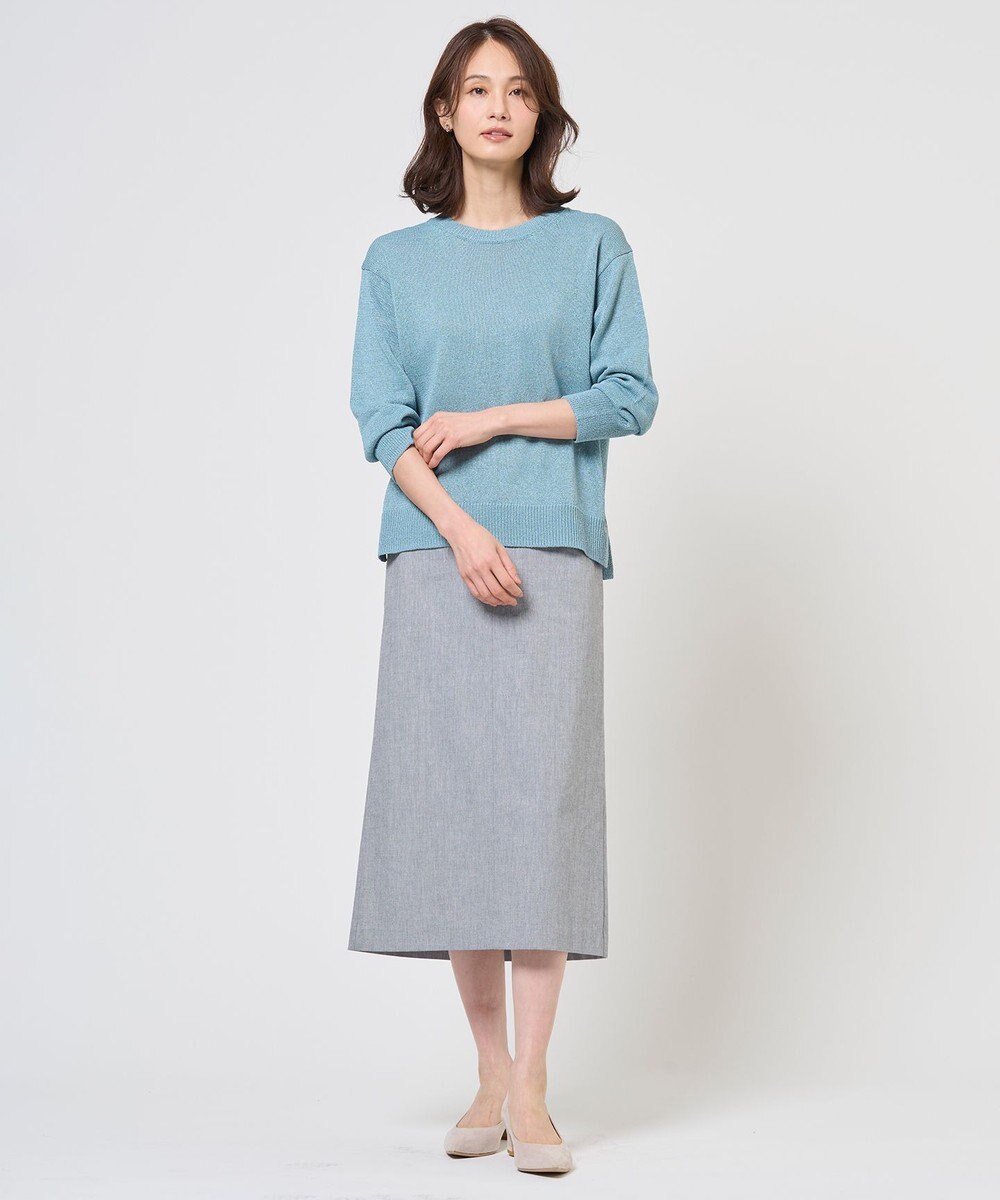 J.PRESS LADIES L DRY COMFORT クルーネック ニット 