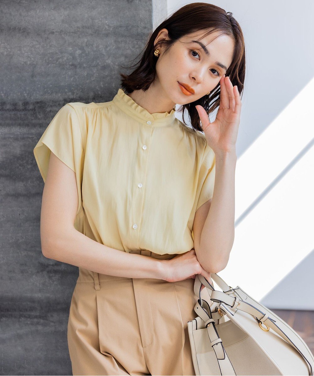 組曲 【大人気シリーズ】ギャザーライトデシン ブラウス 