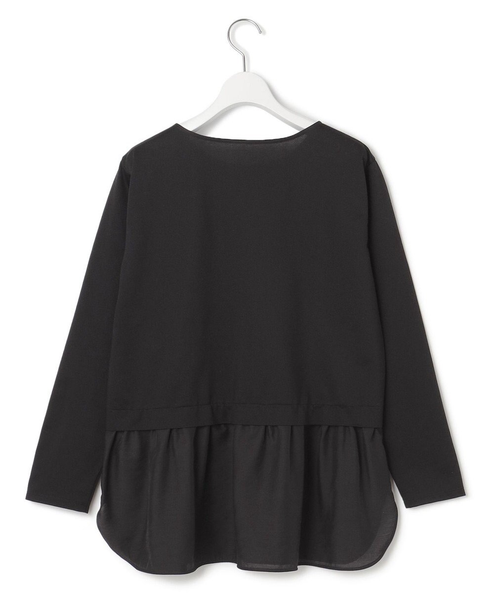 23区 【洗える】シアータフタ コンビ カットソー 