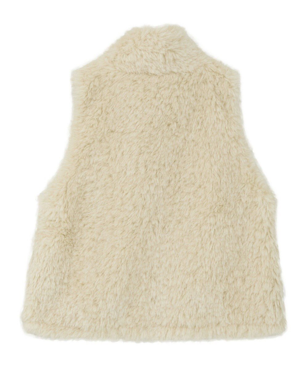 YECCA VECCA カーリーファーZIPジレ 