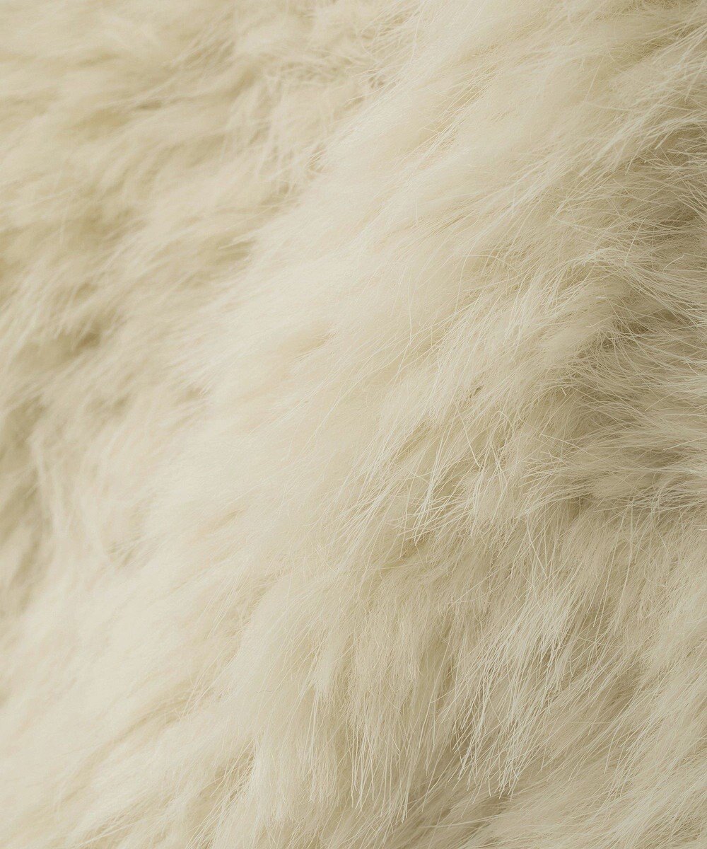 YECCA VECCA カーリーファーZIPジレ 