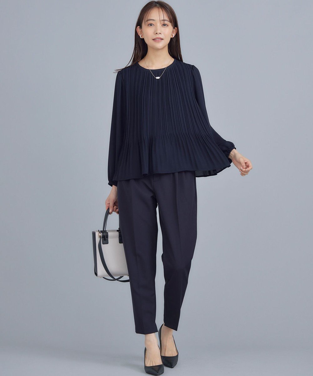 組曲 S 【WEB限定】ジョーゼットシフォンプリーツ ブラウス 