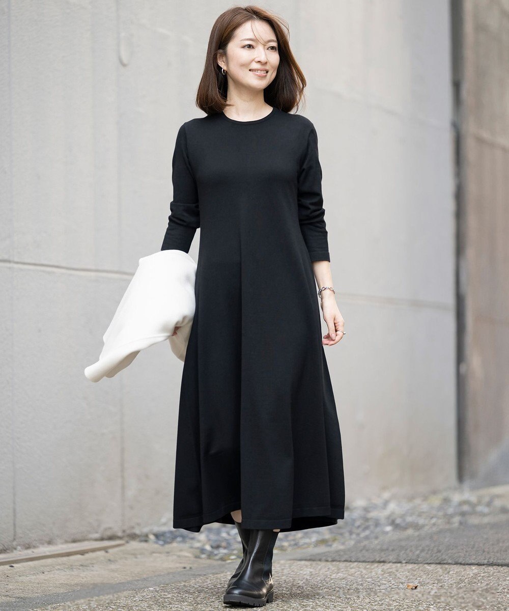 23区 S 【Sサイズ限定】ヴィスコースストレッチ フレアワンピース 