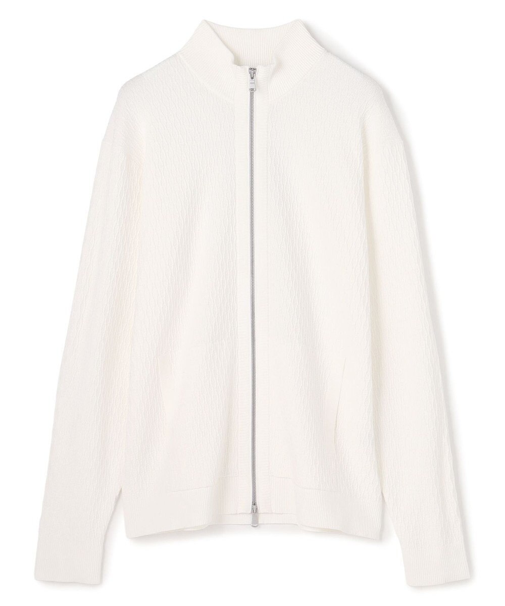 JOSEPH HOMME 【新柄】 ヴィスコースリンクス　ハイネックジップアップカーディガン 