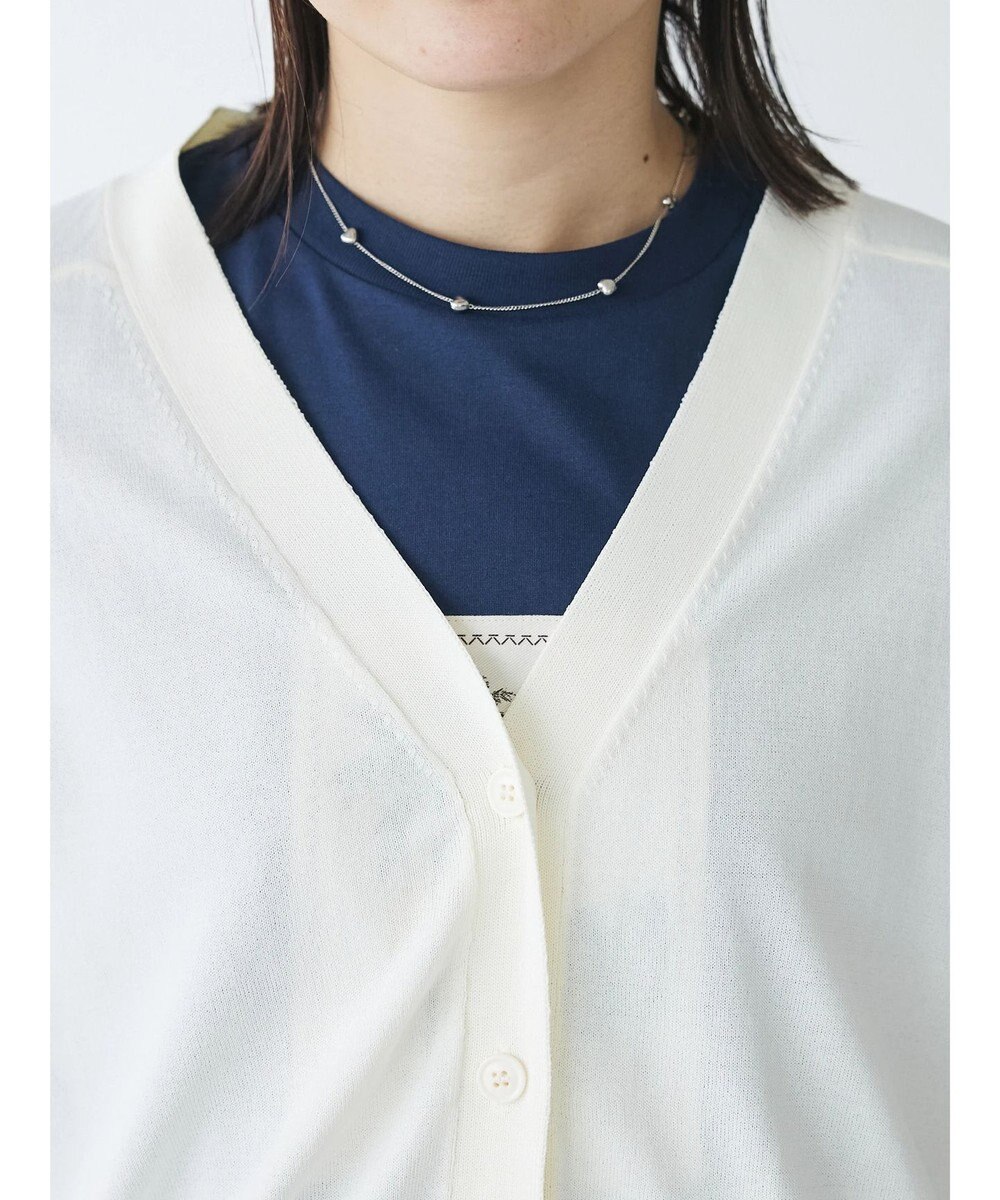 CRAFT STANDARD BOUTIQUE UVカット/接触冷感/マシンウォッシャブル/Vネックニットカーディガン 