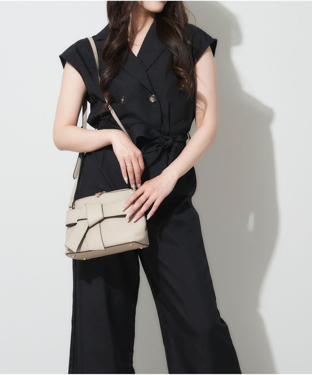 LA BAGAGERIE 【maison vert】【多収納】リボンショルダー 