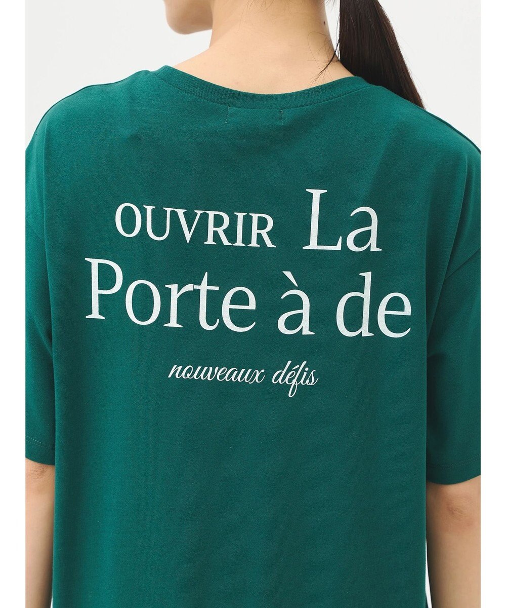 earth music&ecology バックロゴティアードワンピース 